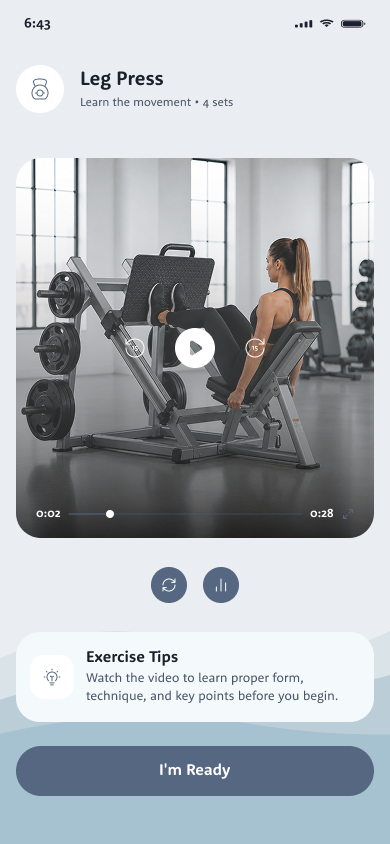 The Leg Press movement demonstration video with exercise tips