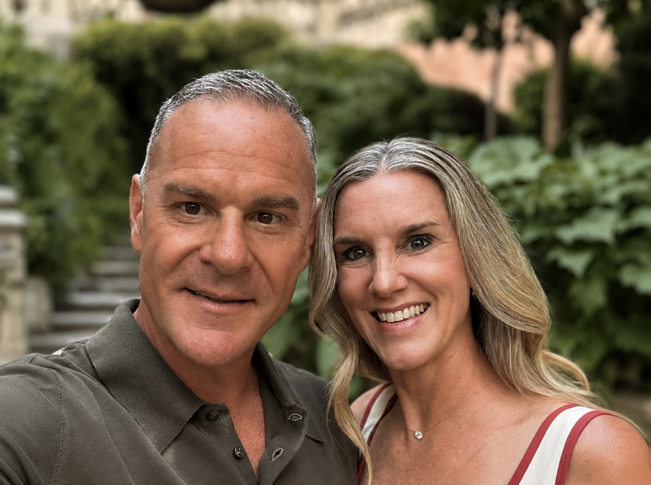Sam Midanek, founder of Luminate, with his wife Courtney