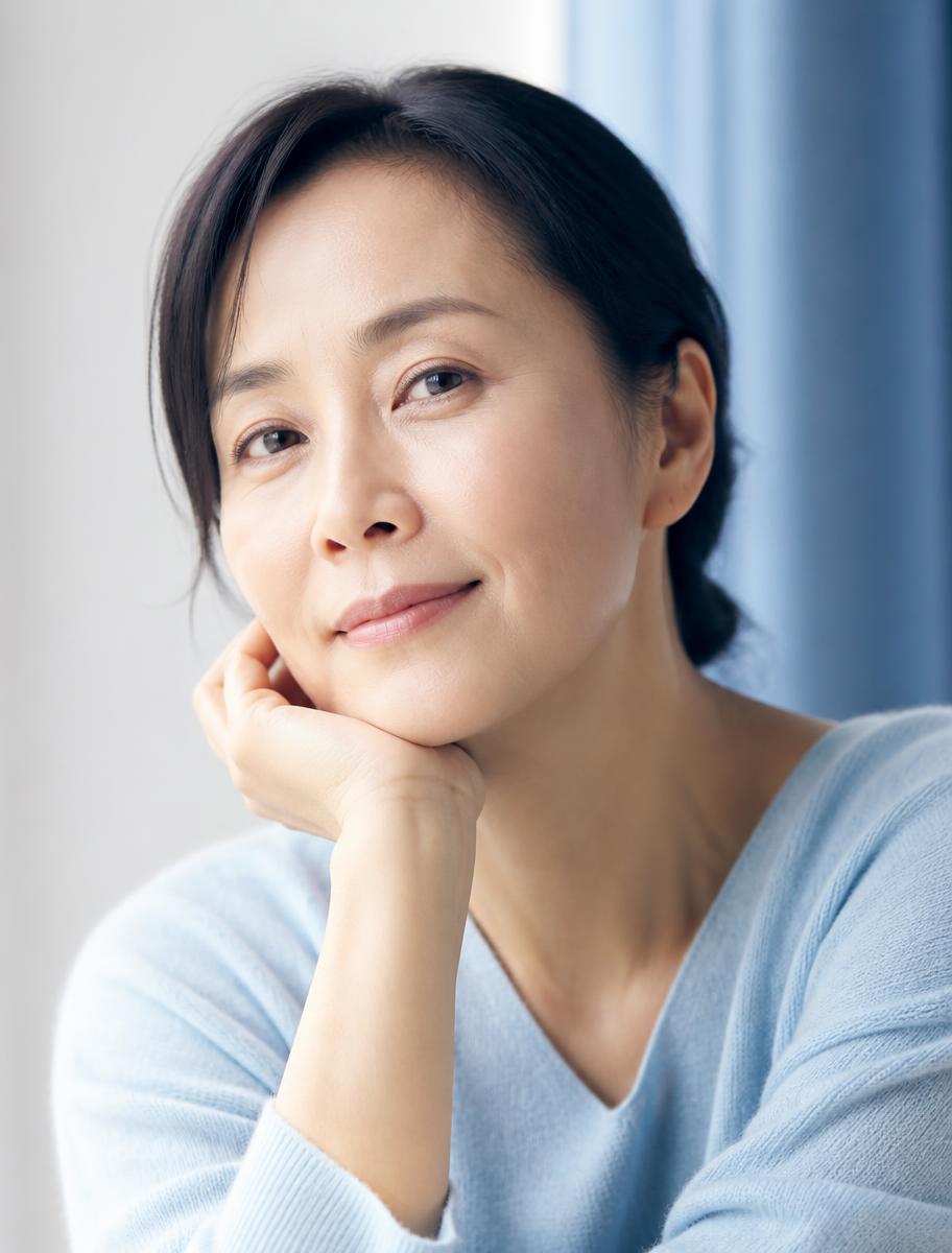 Portrait of a woman in midlife — placeholder photography